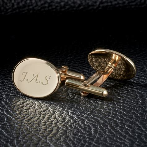 engravable designer cufflinks.